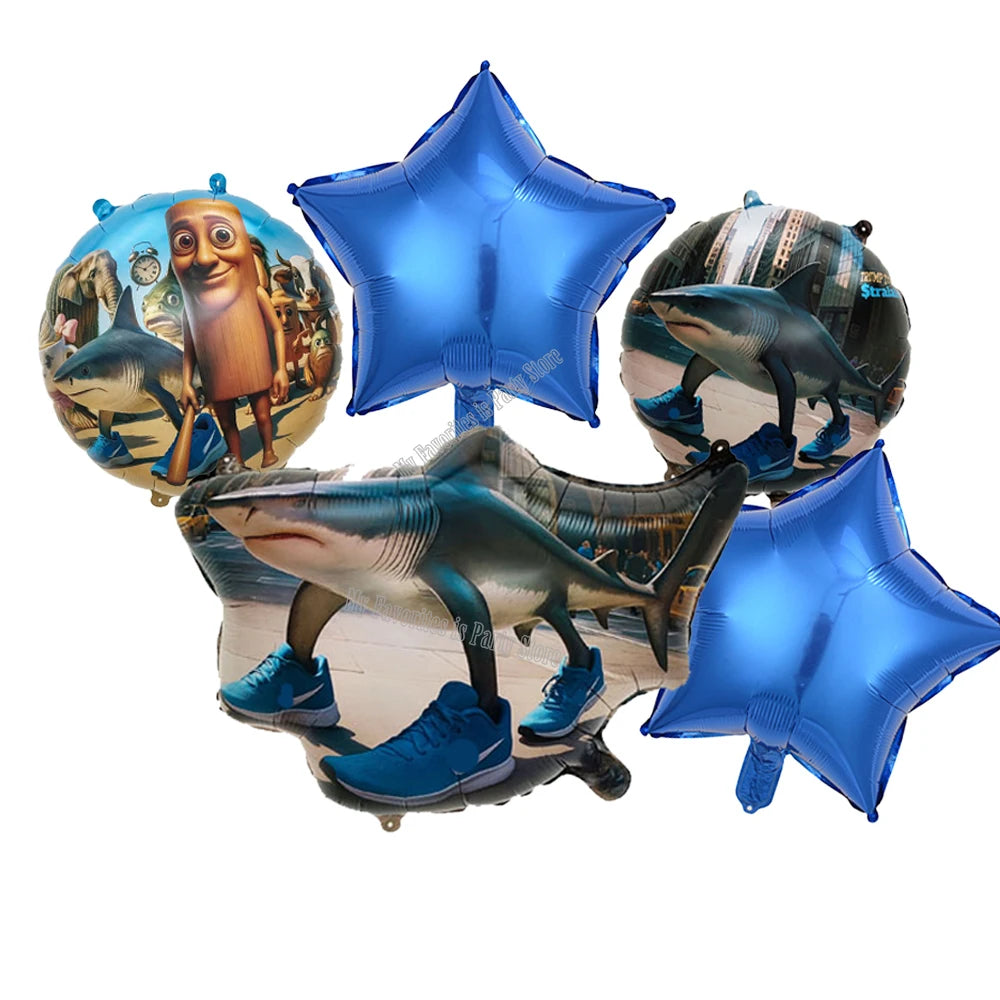 Italian Brainrot Balloon Set Baby Shower Party Ballons Tralalero Tralala TungTungTungSahur Balloons Decoration Photographic Prop