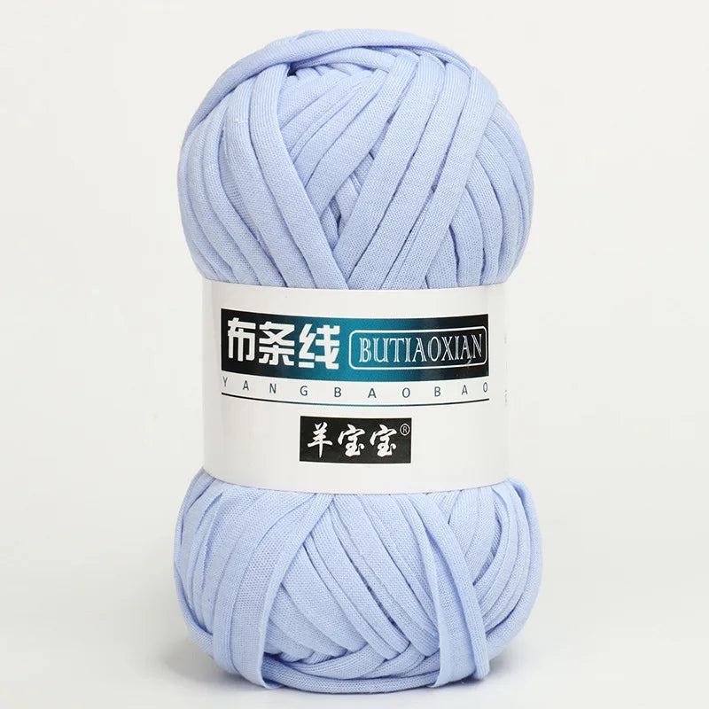 100g/pc Crocheting T Shirt Thick Soft Cloth Yarn for Hand Knitting Crochet Line Woven Handbag Blanket Thick Yarn Flat thread