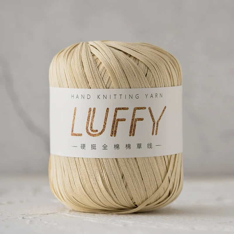 100M/roll Lafite Raffia Flat Yarn Plant Grass CottonThread DIY Handmade Knitting Crochet Bag Straw Hat Craft Material