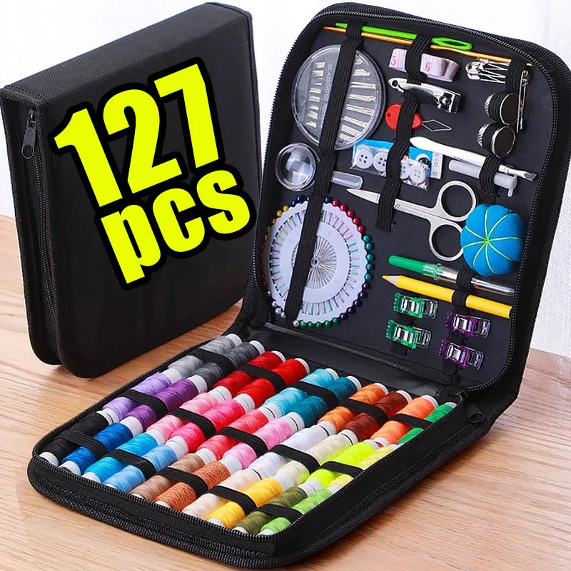Sewing Kit with Case Portable Sewing Supplies for Home Traveler