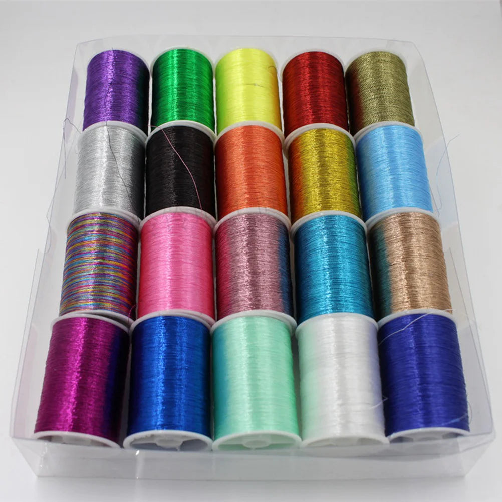 Cross Thread Set Hand Embroidery Kits Quilting Sewing Machine Metallic Thread Polyester Spools Needlework