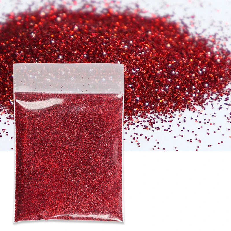 10g/Bag Holographic Fine Glitter Powder For Epoxy Filling Laser Glitter Gold Silver Fine Powder DIY Resin Mold Filling Crafts