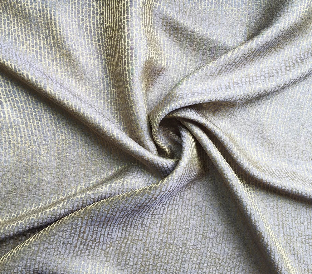 45'' Wide By Meter Heavy Silk Crepe Fabric Geometric Silk Viscose Material Wedding Evening Gown