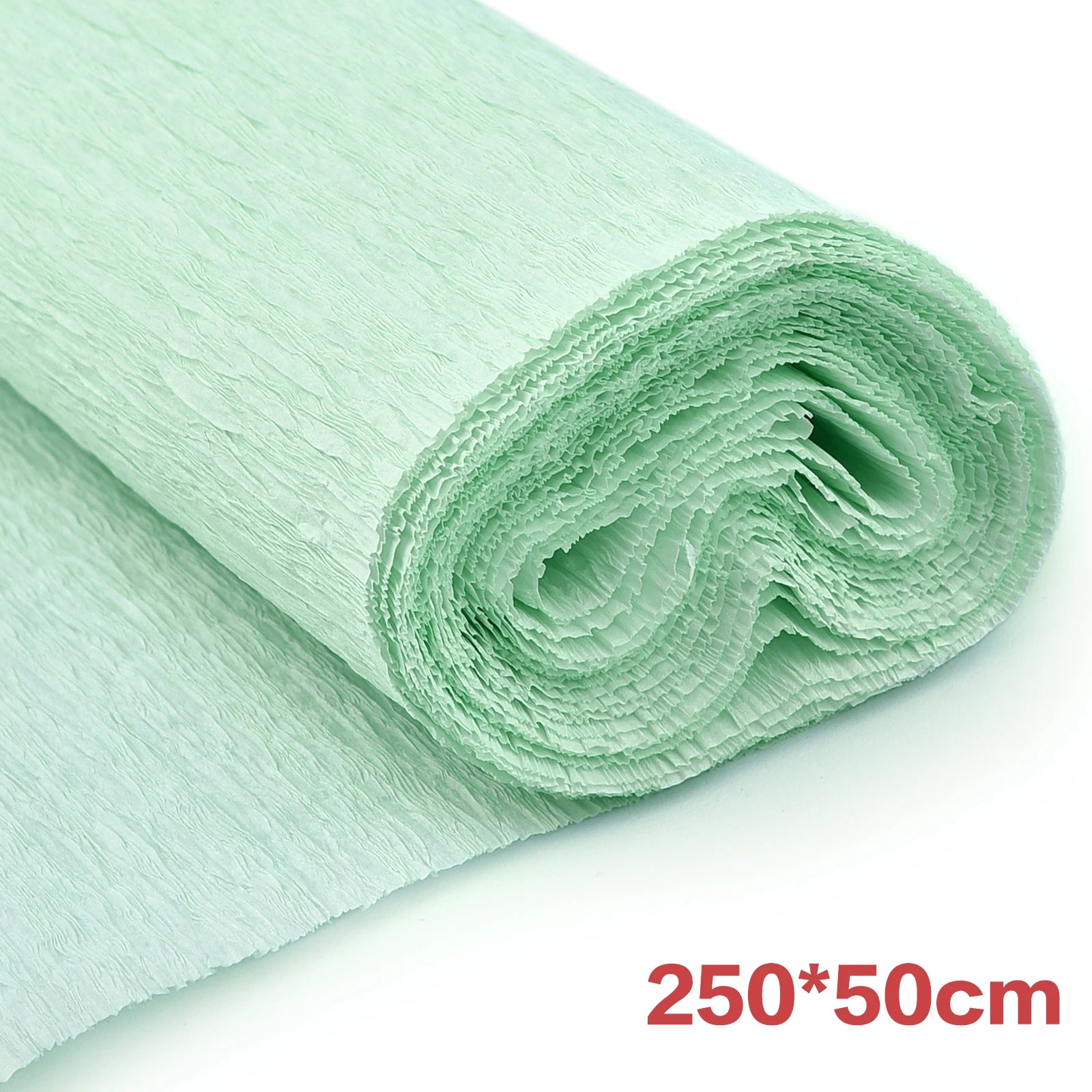 250x50cm Crepe Paper Colored Roll Origami Crinkled Crepe Paper Craft DIY Flowers Decoration Gift Wrapping Thickened Paper Craft
