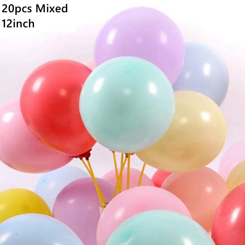 Latex Balloon Birthday Kids Balloon 1st One Year Birthday Party Decor Baby Shower Christening Ballon Wedding Event Baloon Globos