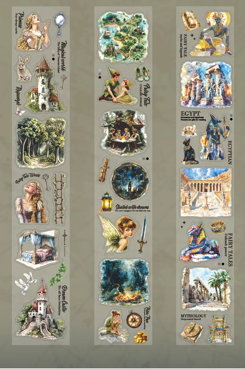 JIANQI 65mm*2m Aesthetic Stationery Stickers Washi Tapes Scrapbooking Supplies DIY stationery Journaling Masking tape