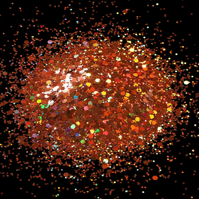 10g Holographic Hexagon Chunky Glitter Epoxy Resin Filler Flakes Laser Sparkly Sequins for DIY Epoxy Resin Nail Art Fillings