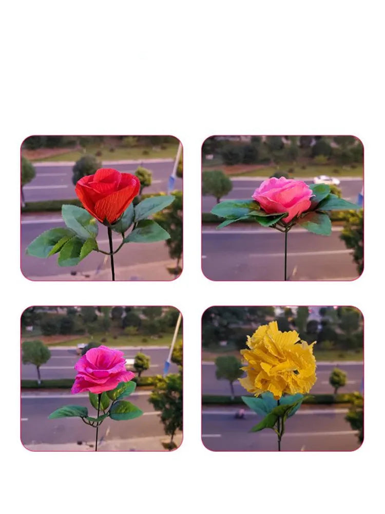 50x100cm Roll Crepe Paper Colorful Flower Wrapping Paper Handmade DIY Thin Paper Making Materials Kindergarten Decoration