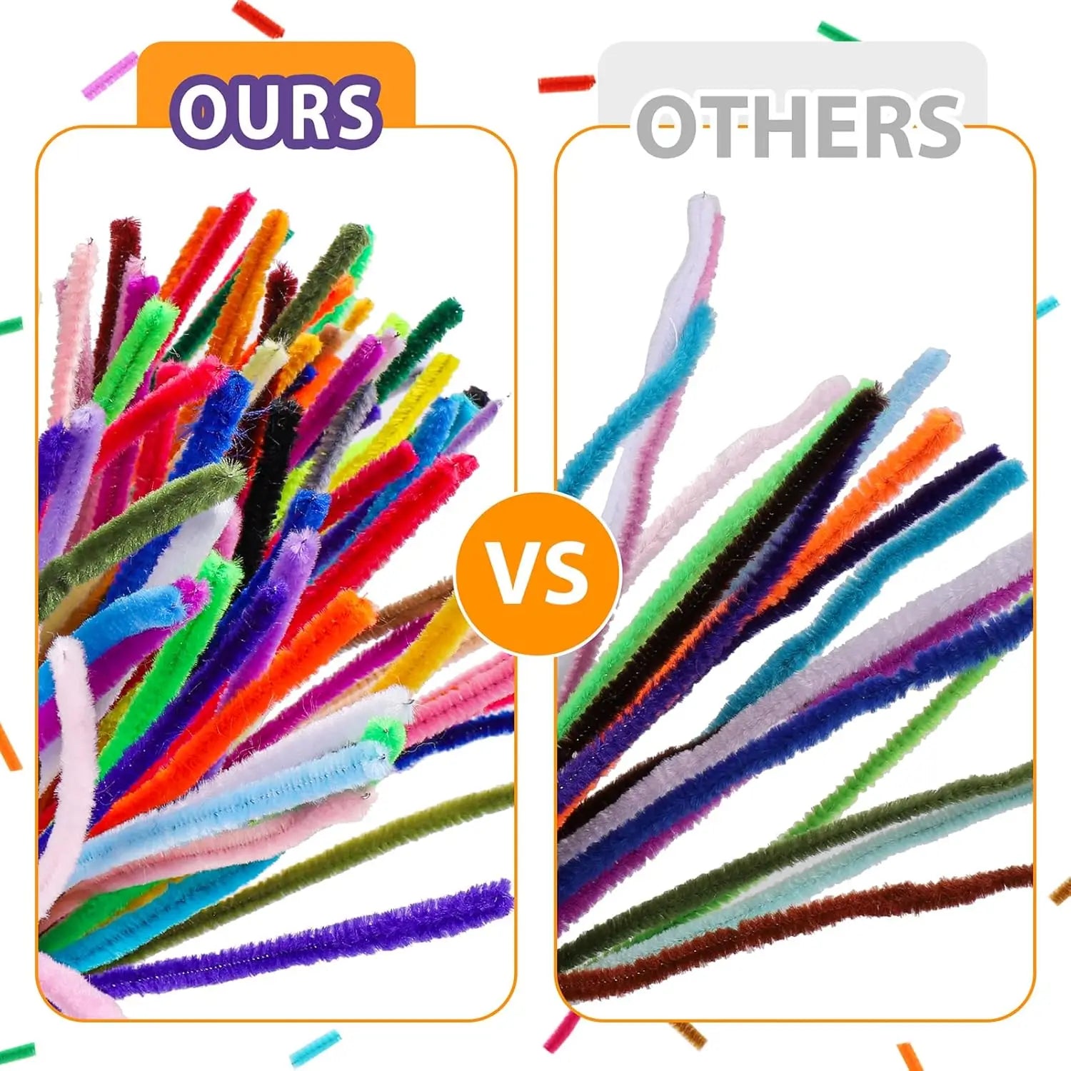 Chenille Stem Plush Stick Kids DIY Creative Toy Chenille Sticks Cleaners Kindergarten Educational Handmade Material Plush Strips