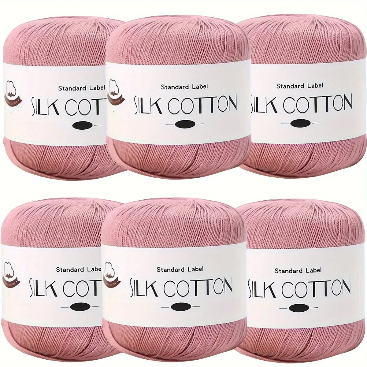 Silk Cotton Yarn - Fine Lace Thread for Crochet, Knitting Sweater,Shawls, Scarves, and DIY Crafts, Soft Durable Yarn 1.76oz/pc