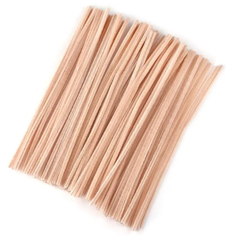 100pcs Chenille Stems Toys DIY Strips Twist Bar Anvil Wire Craft Pipe Creative Hobby Children Plush Stick Chenille Sticks