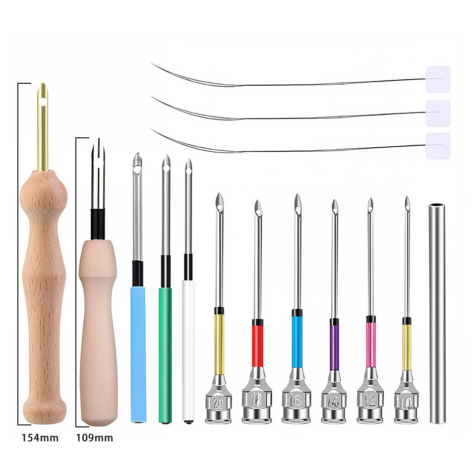 Cross Stich Punch Needles Embroidery Kits Yarn Embroidery Pen Crochet Knitting DIY Craft Stitching Sewing Tools Accessories