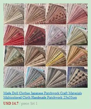 Random Little Cloth DIY Japan Group Yarn-dyed Fabric,for Sewing Handmade Patchwork Quilting , Stripe 50*70cm