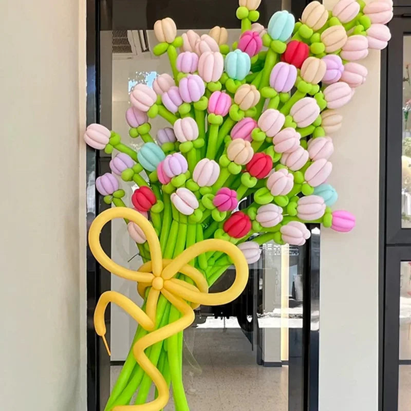 10Pcs Long latex balloons can be used as styling balloons, magic balloons, woven balloons, daily festival decoration props