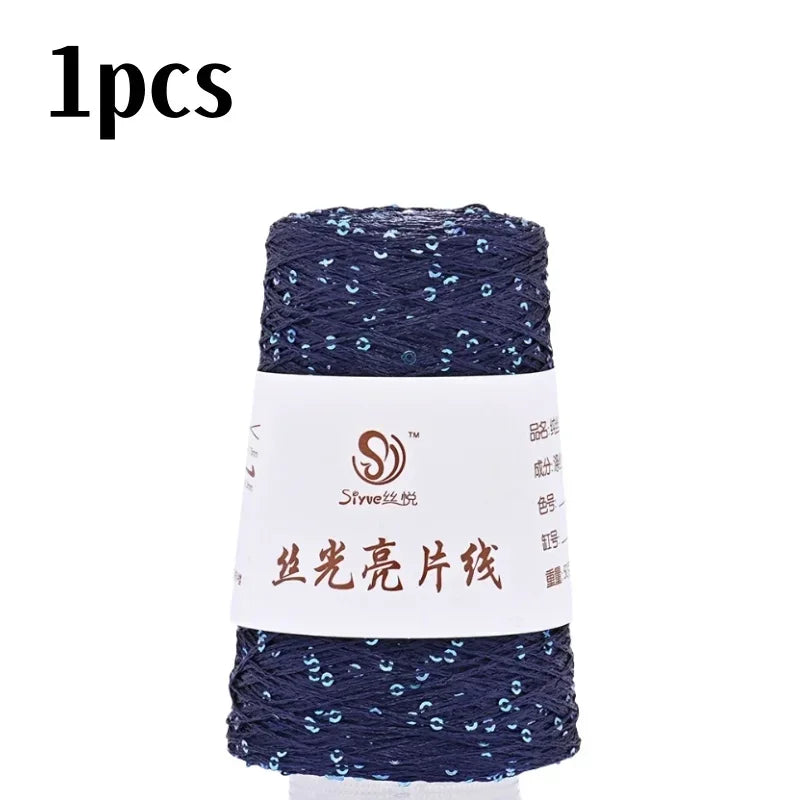 150 Colour 700M 100g special Sequin yarn DIY garment accessories Rag doll Knitting yarn