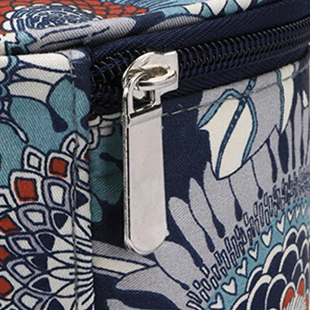 Knitting Crochet Bag Large Capacity Sewing Needles Handbag Oxford Cloth Knitting Needles Tote Organizer for Crocheting DIY Craft