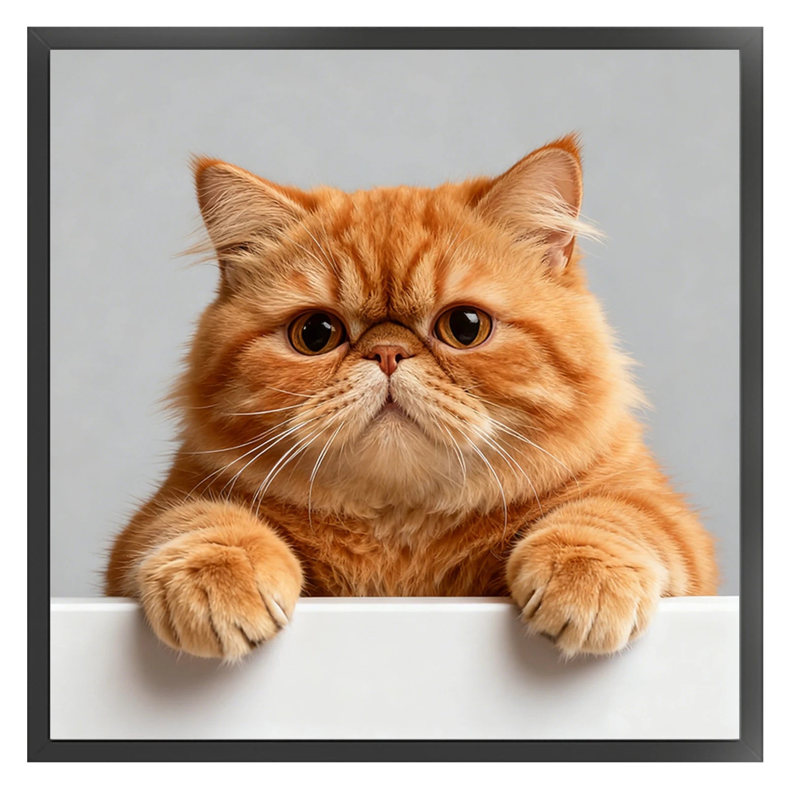 Cat Full 11CT DIY Stamped Cross Stitch Kits 40x40cm Embroidery Needlepoint Starter Kits for Beginners Adults Home Decor