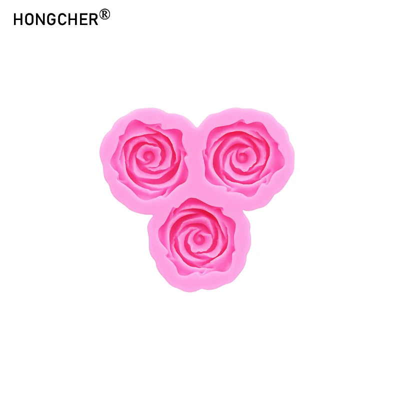 Peony and Rose Silicone Molds Ideal for phone case decoration, resin jewelry, DIY handmade chocolate, fondant cakes, and baking