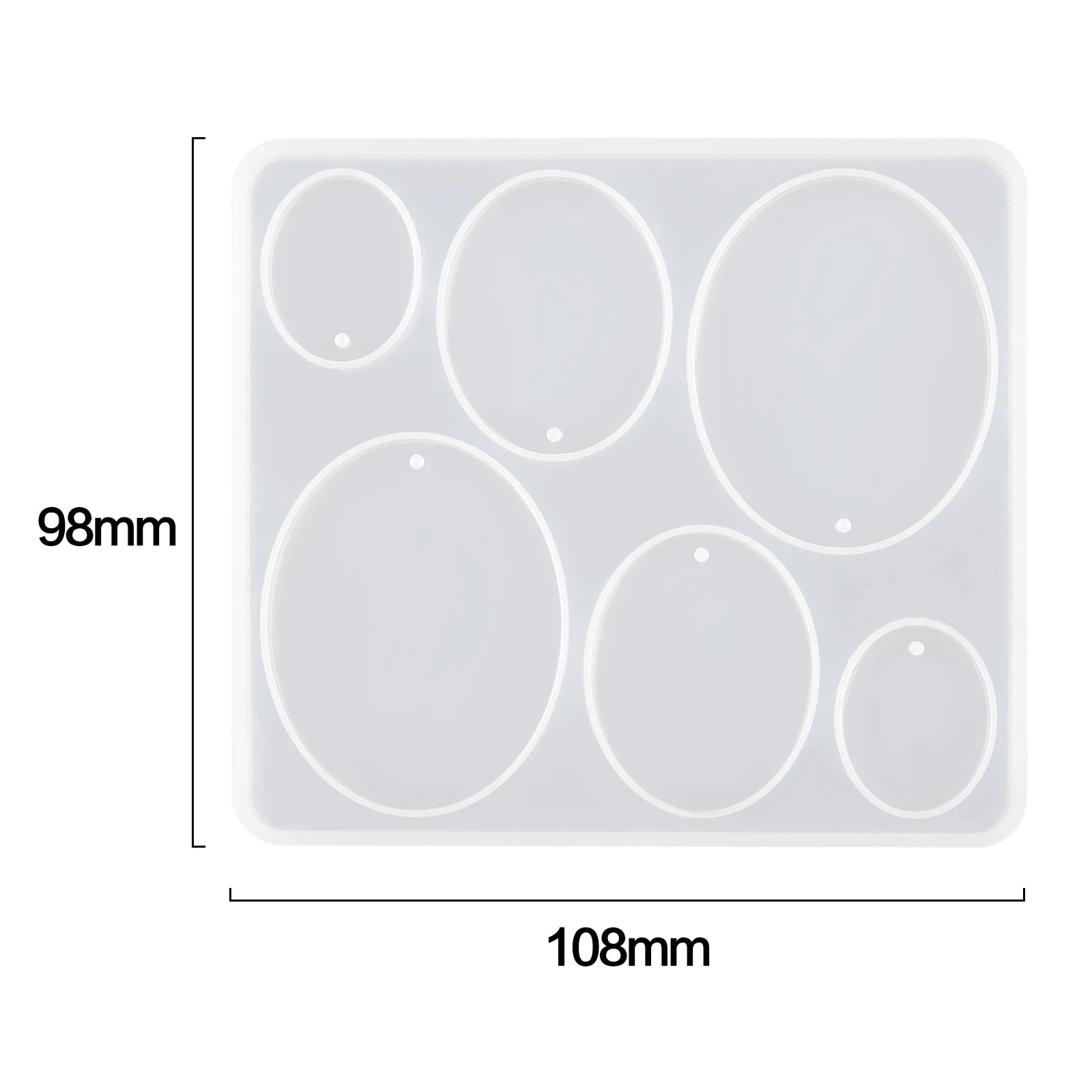 Geometric Earring Pendant Silicone Mold For Epoxy Resin DIY Earring Keychain Necklace Charms Resin Silicone Mold Jewelry Making