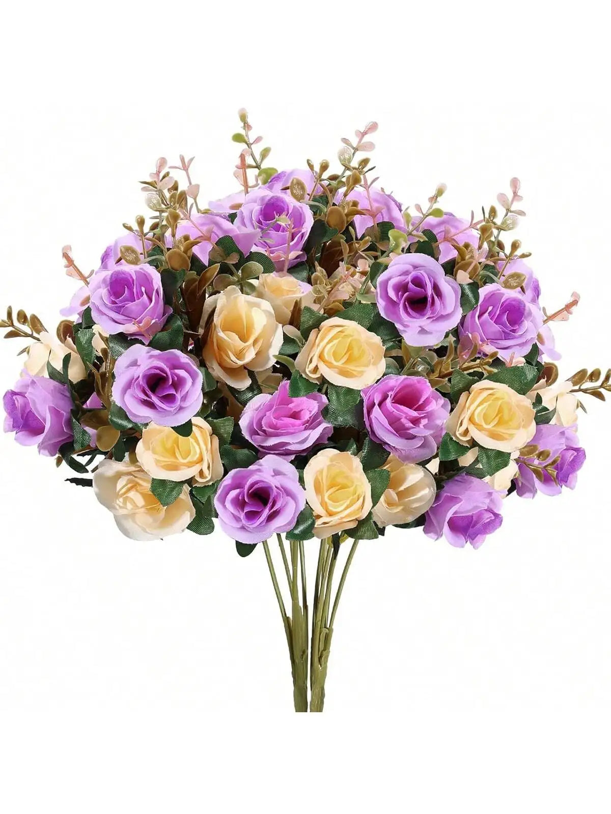 12Pcs Silk rose Artificial Flowers Wedding Home Room Table Decoration bridal Bouquet Craft Scrapbooking Wreaths Accessories Wall