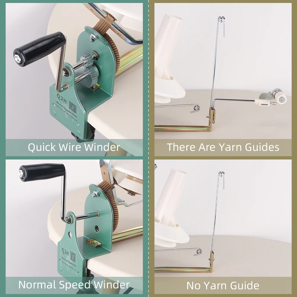 Hand Operated Winding Machine Machine Yarn Ball Winder Hand Operated Easy to Set Up and Use Sturdy with Metal Handle And