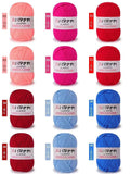 12PCS 300g Milk Yarn Handmade Coarse DIY Weaving Yarn Ball For Sweater Hat Scarve And Other Clothing Soft Crochet Knitting Yarn