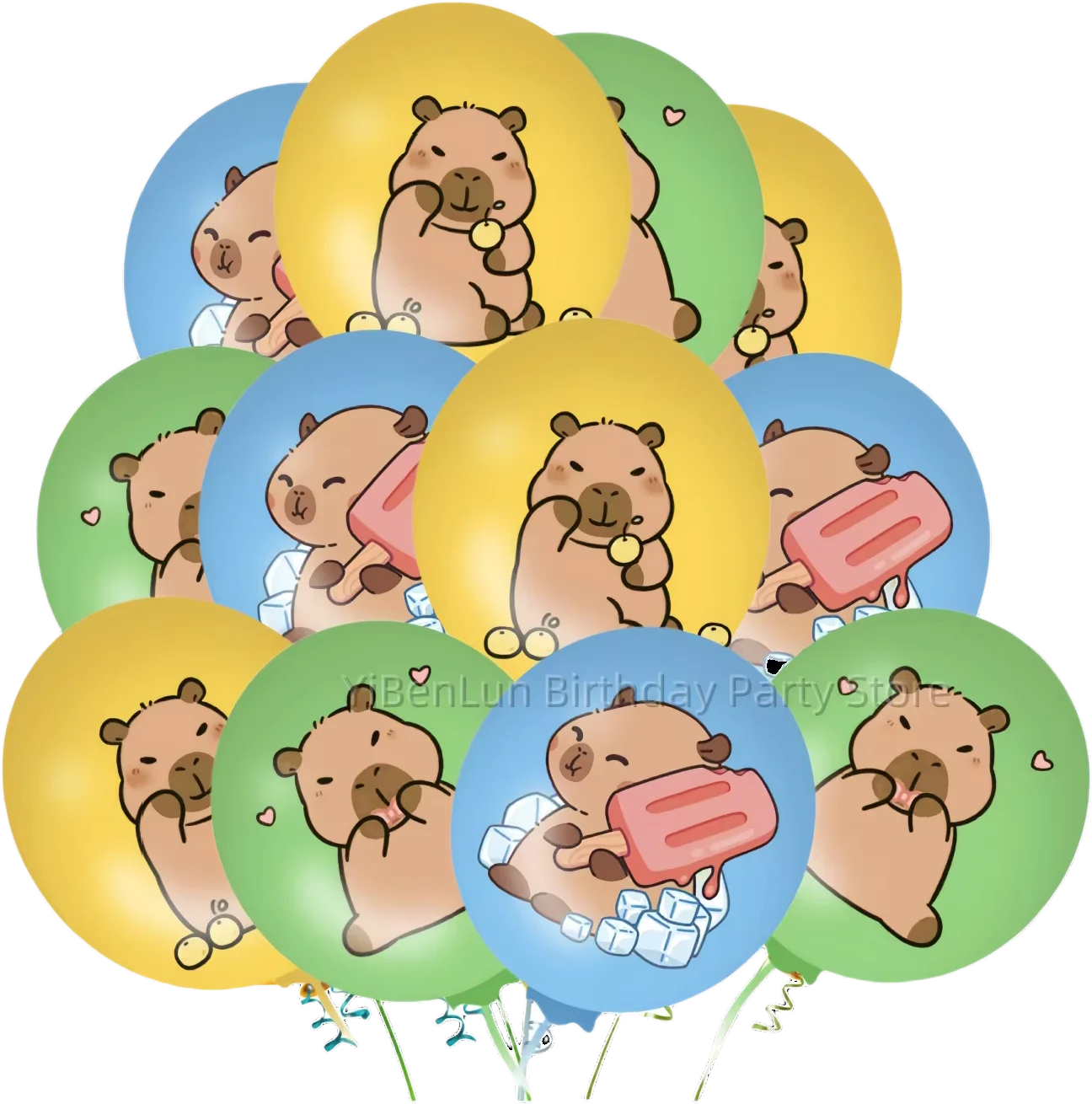 Child Capybara Balloons Capybara Party Decoration Balloons Aluminium Balloon Globos Baby Shower Capybara Party Favors Supplies