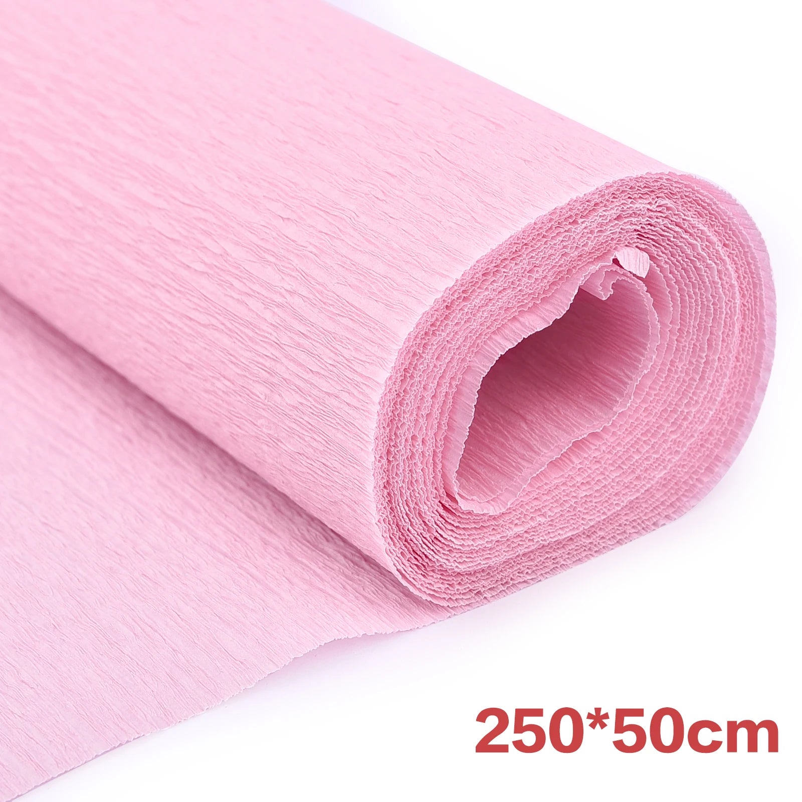 250*25cm Crinkled Crepe Paper Roll Colored Origami Paper Craft DIY Flowers Decoration Gift Wrapping Paper Packing Supplies