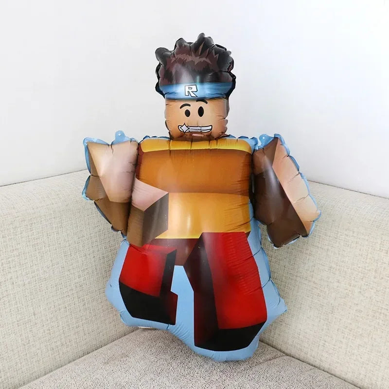 Roblox Game Themed Aluminum Balloons for Kids Birthday Party Decorations Ideal Gifts for Game Lovers Balloon Theme Periphery
