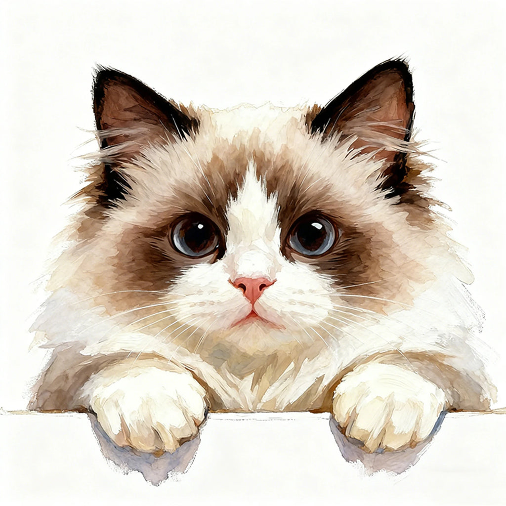 Cat Full 11CT DIY Stamped Cross Stitch Kits 40x40cm Embroidery Needlepoint Starter Kits for Beginners Adults Home Decor