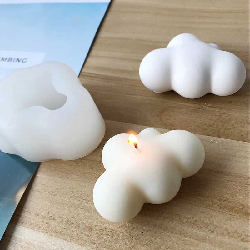 Cloud Candle Mold Silicone Mold Cute Jewelry Soap Making Mold Handmade Jewelry Making Tool DIY Soap Mold Candle Making Supplies