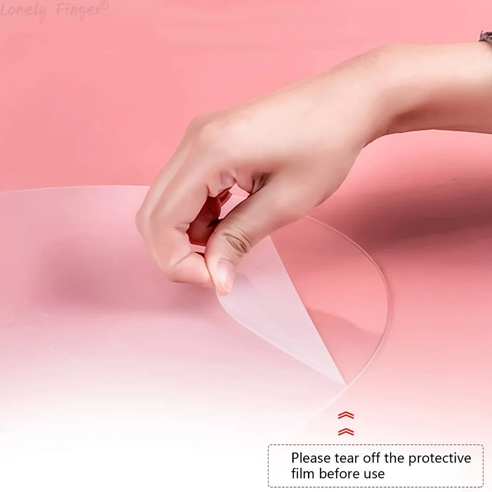 2/6 PCS Acrylic Paint Palette with Thumb Hole Clear, Easy Clean Artist Pallet for Oil Watercolor Craft DIY Art Painting Palette