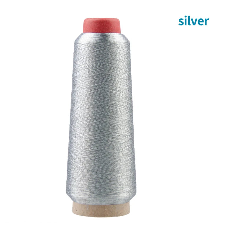 Colorful Computer embroidery cross stitch DIY Manual Bright Silk Gold Thread Silver Thread Metallic Yarn Woven Line 3200M