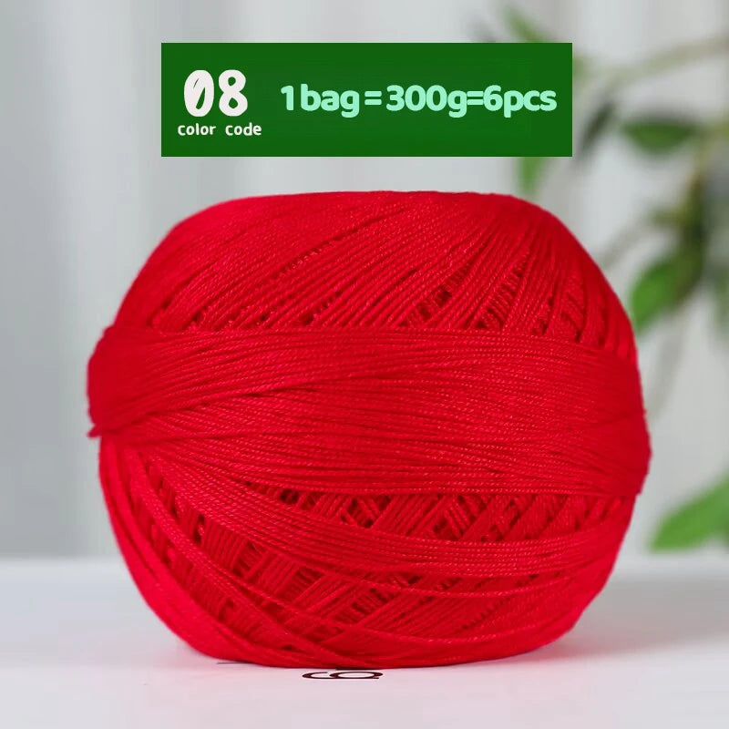 No. 7 Lace Yarn - Bamboo Fiber Linen Summer Crochet Yarn 50g
