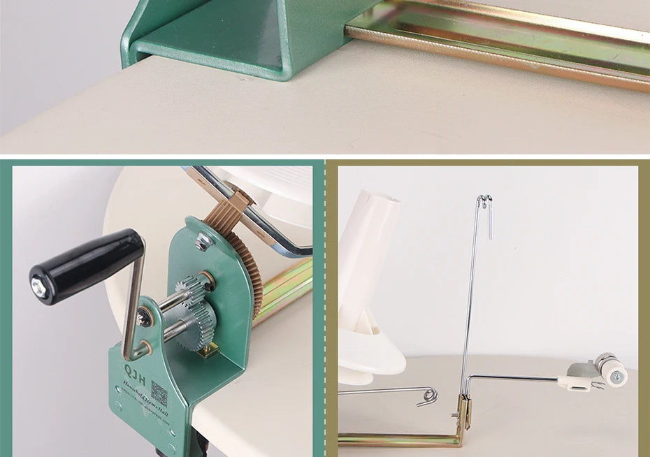 Hand Operated Winding Machine Machine Yarn Ball Winder Hand Operated Easy to Set Up and Use Sturdy with Metal Handle And