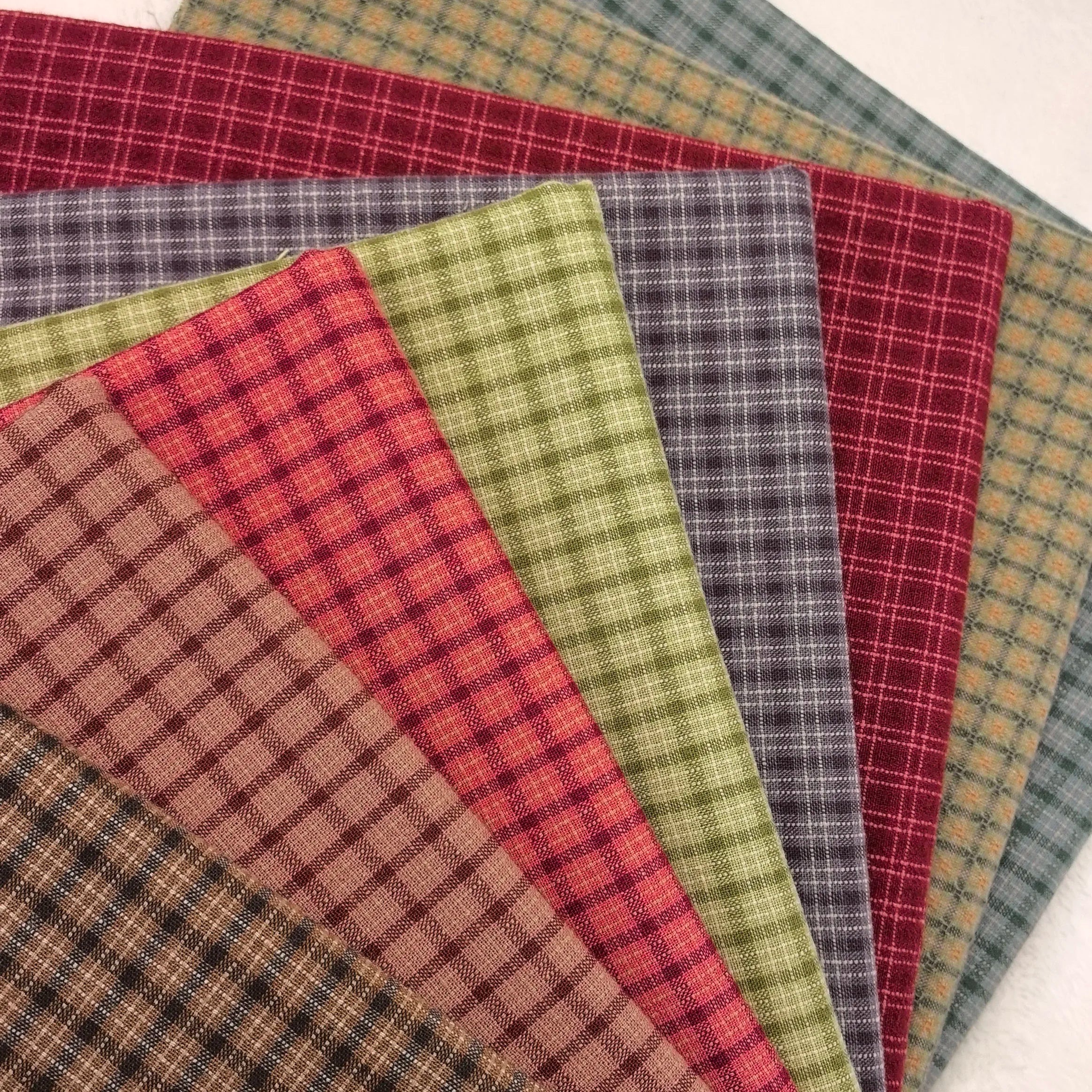 DIY Japan Little Cloth group Yarn-dyed fabric,for sewing Handmade Patchwork Quilting ,Grid Stripe For Sewing Doll clothes