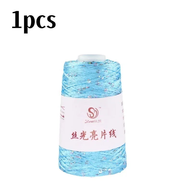 150 Colour 700M 100g special Sequin yarn DIY garment accessories Rag doll Knitting yarn