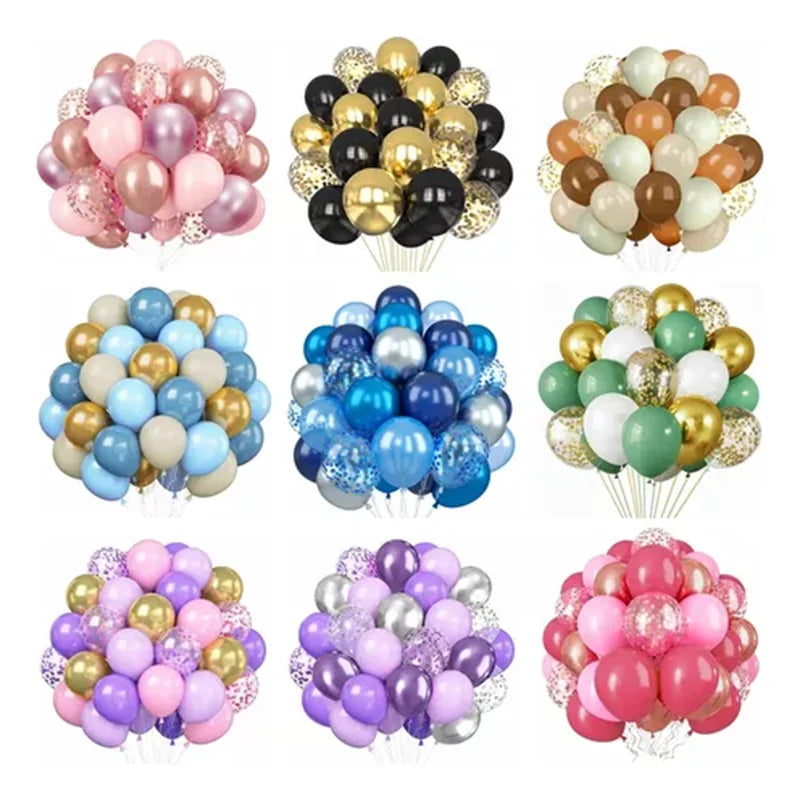 Metallic Balloons Latex Balloon Gold Confetti Balloons for Birthday Weddings Graduation Balloons Christmas Baptism Party Baloons