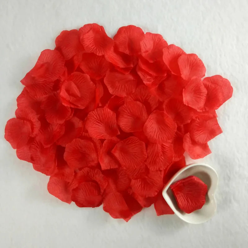 Artificial Red Rose Petals,Romantic Decorative Petals,for Valentine'S Day,Anniversary,Wedding, Engagement,Birthday,Proposal