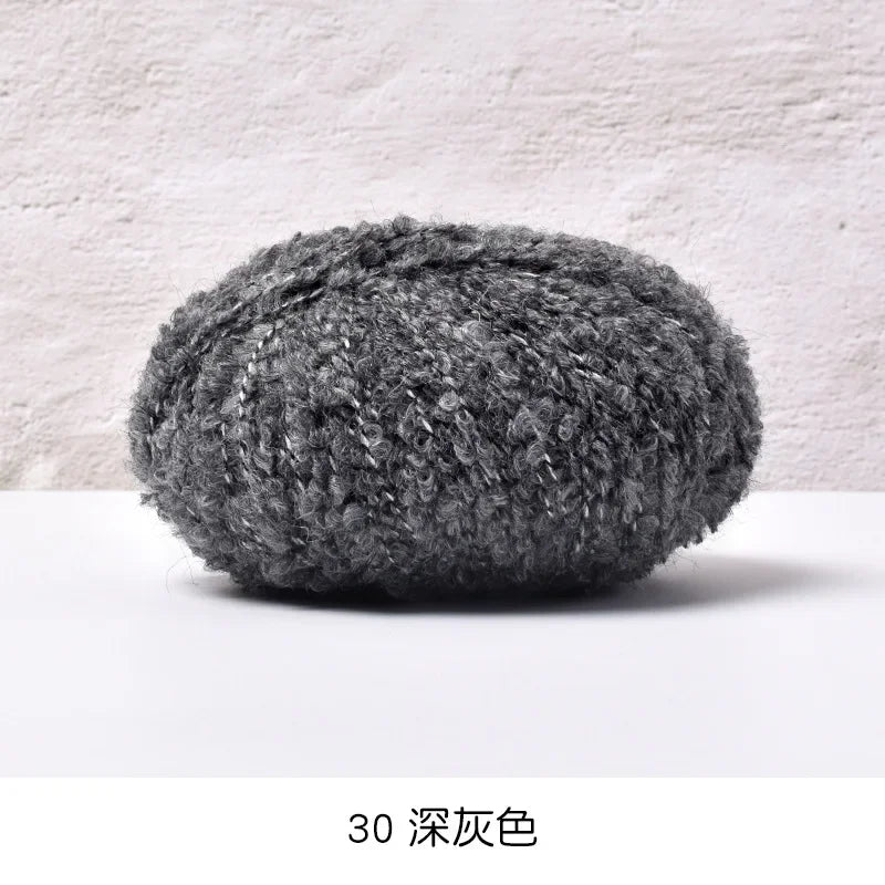 50g/roll Velvet Yarn Soft Cotton Knitting Crochet Dyed Yarn DIY Hand-woven Wool Crochet Sweater Hat Dolls 200M