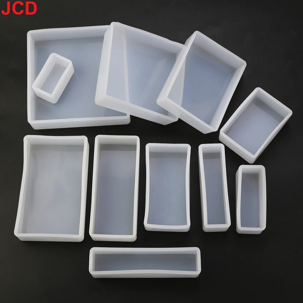 DIY Cube Rectangle Candle Crystal Glue Drop Silicone Mold Making Resin Swing Table Rectangle Ball Insect Dried Flower Specimen