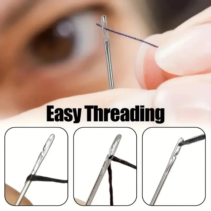 Stainless Steel Sewing Needles 30pcs  DIY Needle Threader Home Sewing Needle Threader Threading Aids
