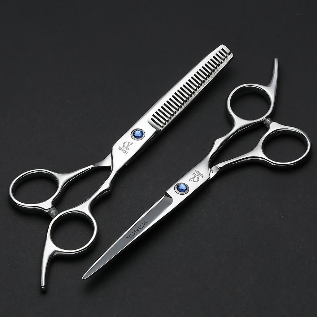 Hair Cutting Scissors Thinning Shears Kit Professional Barber Hairdressing Texturizing Salon Razor Edge Scissor Stainless Steel