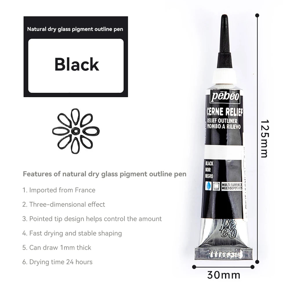 Creative 20ml Acrylic Paints Rich Color Waterproof Glass Pigments Tube For Painting Supplies Artist Drawing Art DIY Crafts
