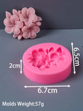 Frangipani Gardenia Flower Silicone Candle Mold DIY Handmade Soap Soy Wax Scented Candle Plaster Ornaments Molds Home Decor