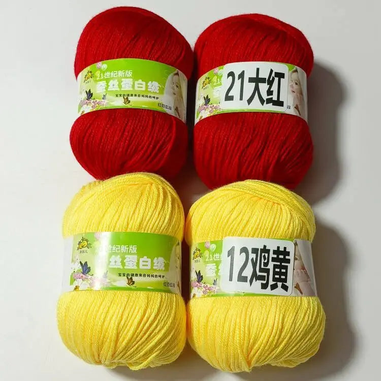 4PCS 200g Baby Cashmere Cotton Dot Yarn Soft Warm Lanas For Hand Knitting And Crochet Cloth milk cotton yarn