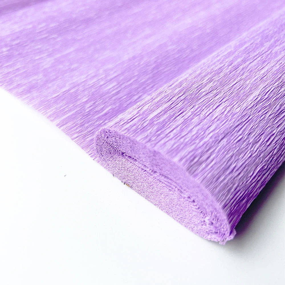 9.8"x8ft(25cm*250cm) Crinkled Crepe Paper Gifts Flower Wrapping Wedding Festive Party Decoration DIY Fold Scrapbooking Crafts
