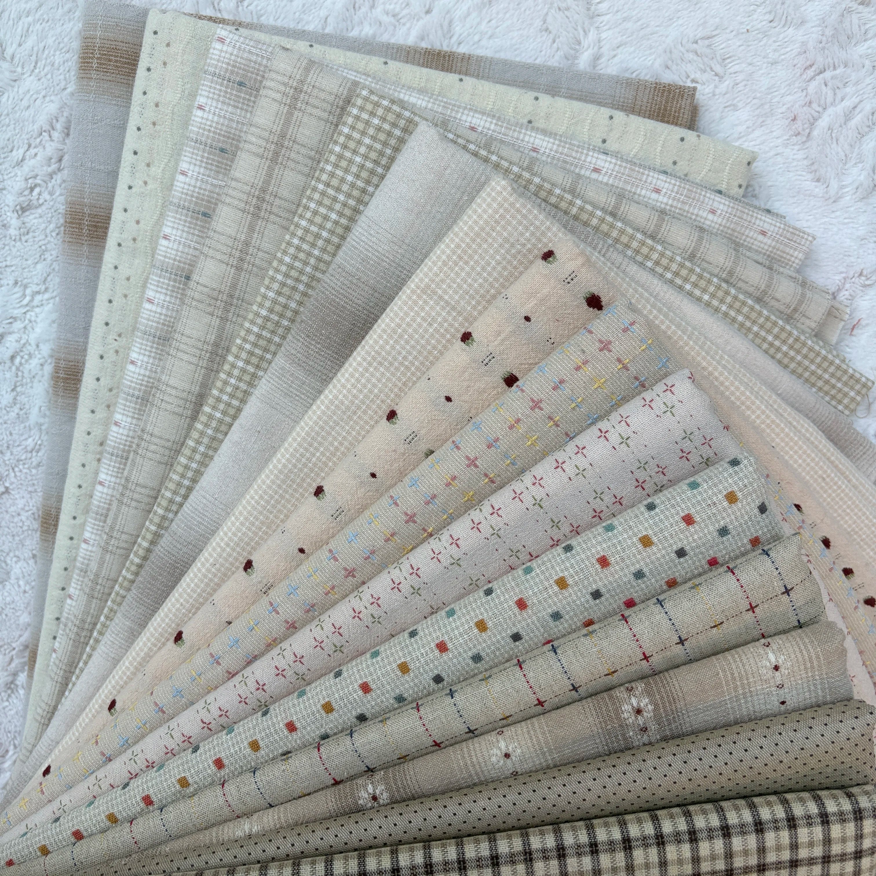 Made Doll Clothes Japanese Patchwork Craft Materials Multicolored Cloth Handmade Patchwork 23x33cm 10piece Brocade Fabric Piece