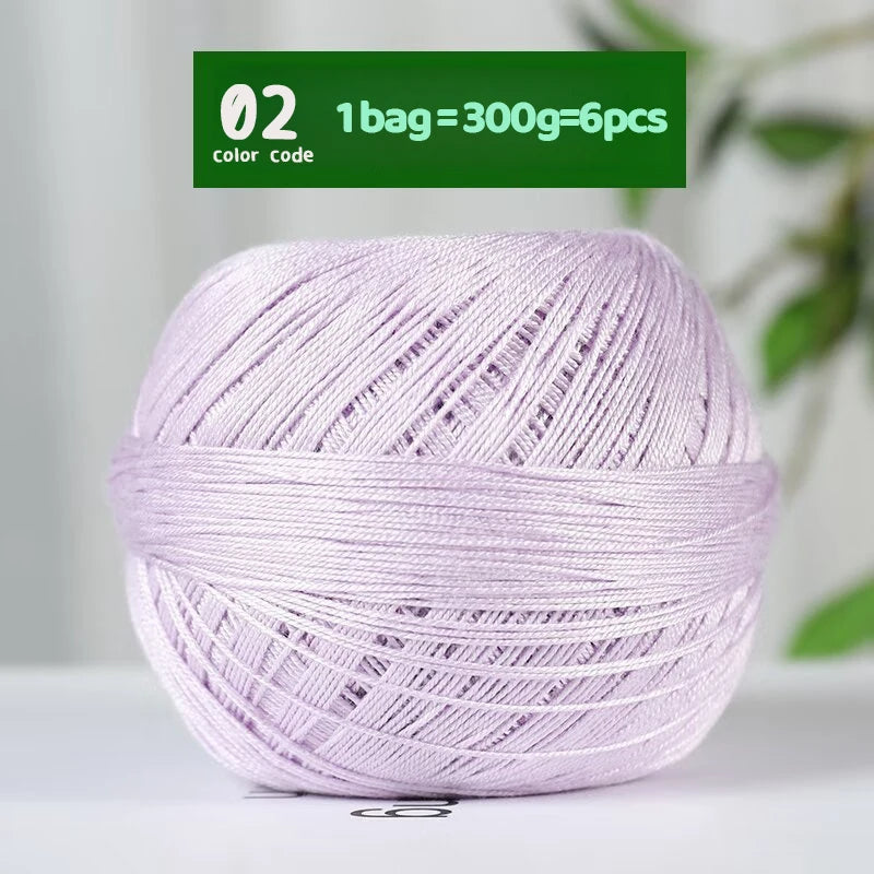 No. 7 Lace Yarn - Bamboo Fiber Linen Summer Crochet Yarn 50g