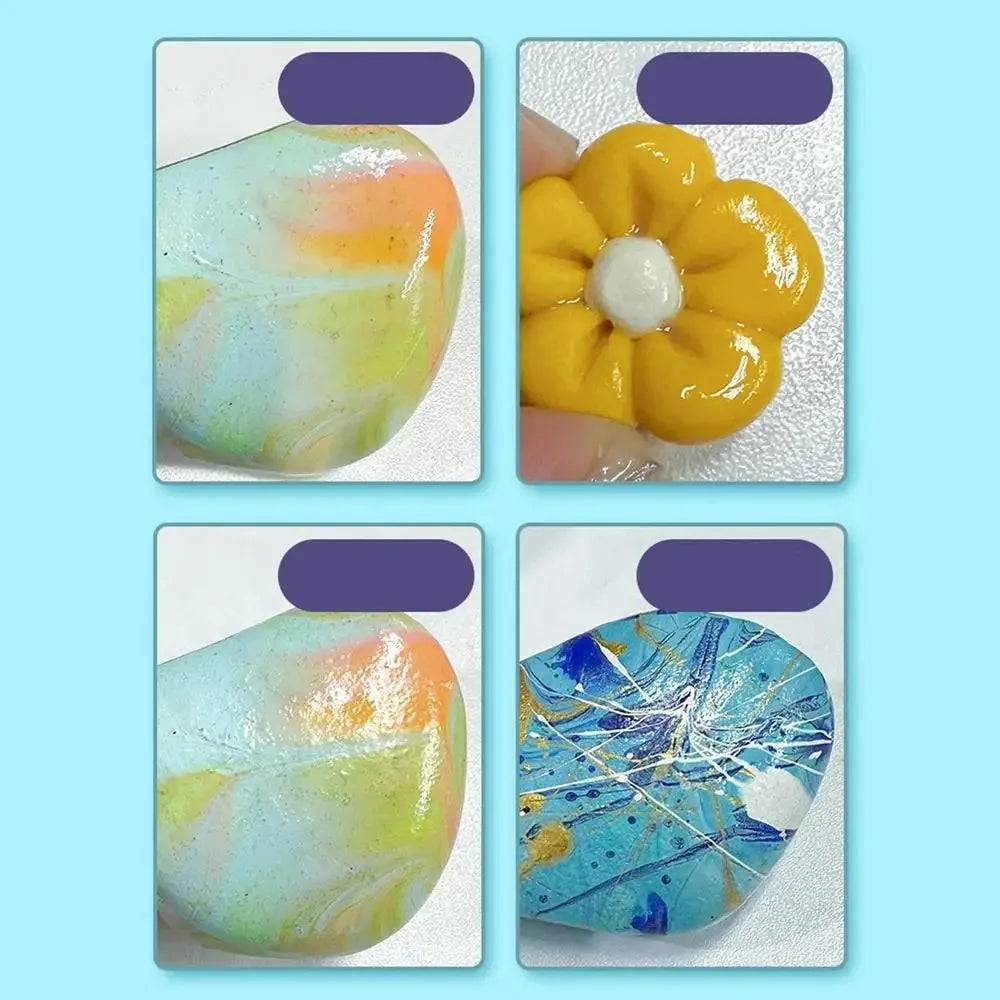 50/100ML Gloss Varnish For Air Dry Clay Glaze Clay Gloss Clay Varnish High Gloss Varnish Long-Lasting Multiusing Glossy